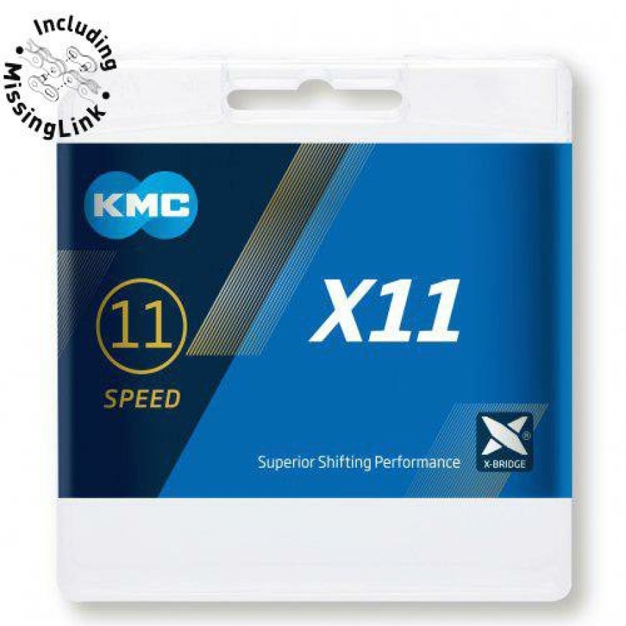 Bike Parts KMC Chains | Kmc X11 11 Speed Chain Silver/Black