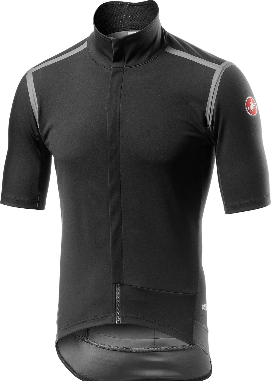 Clothing Castelli Short Sleeve Jerseys | Castelli Gabba Ros Light Jersey Light Black