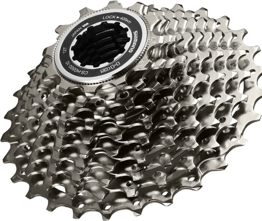 Bike Parts Shimano Cassettes | Shimano Tiagra Hg500 10 Speed Road Cassette Silver