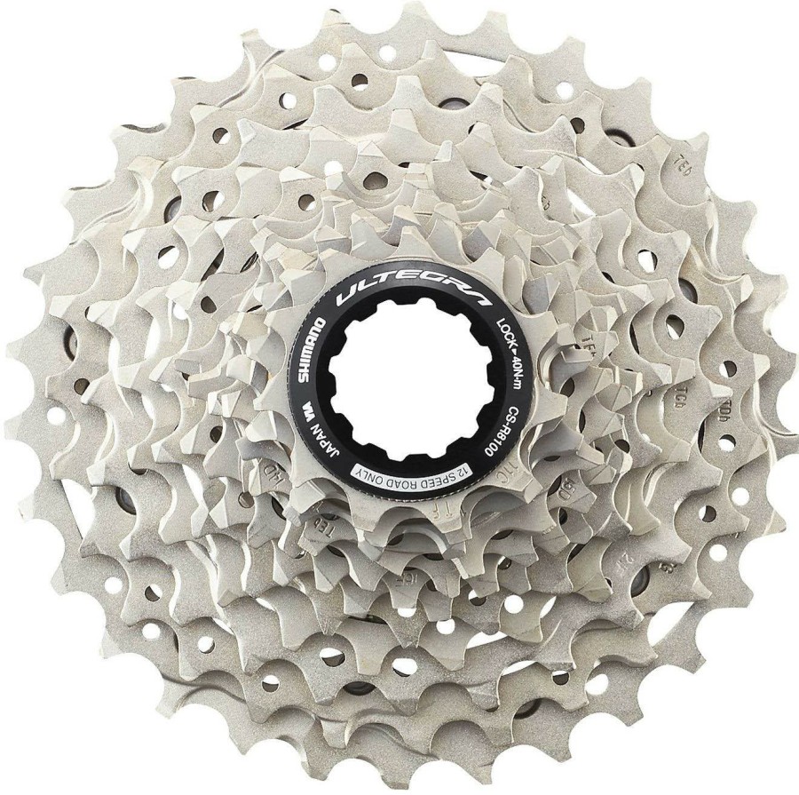 Bike Parts Shimano Cassettes | Shimano Ultegra R8100 12 Speed Cassette Silver