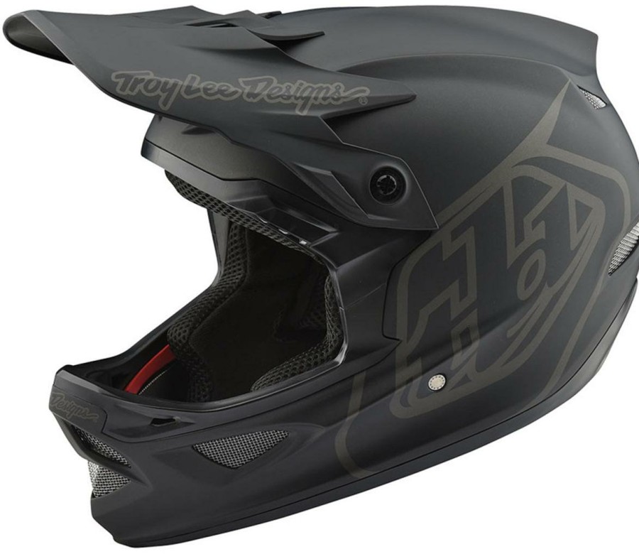 Helmets & Protection Troy Lee Designs Mountain Bike Helmets | Troy Lee Designs D3 Fiberlite Full Face Helmet ( ) Mono Black