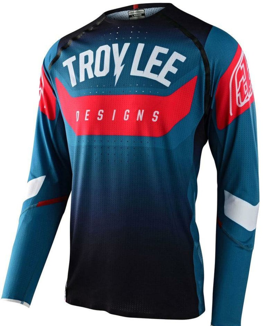 Clothing Troy Lee Designs Long Sleeve Jerseys | Troy Lee Designs Sprint Ultra Jersey Black/White