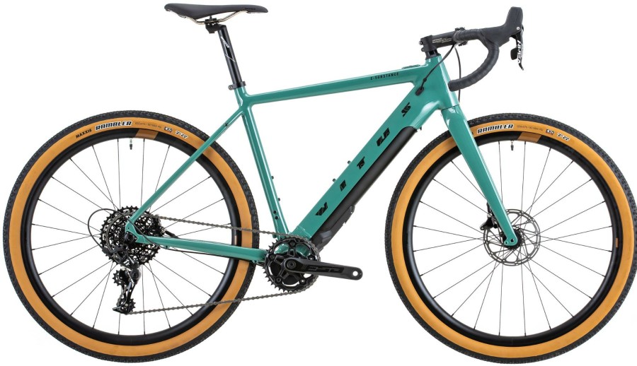 Bikes Vitus | Vitus E-Substance Aluminium Apex Gravel Bike (Fazua) Sage Green