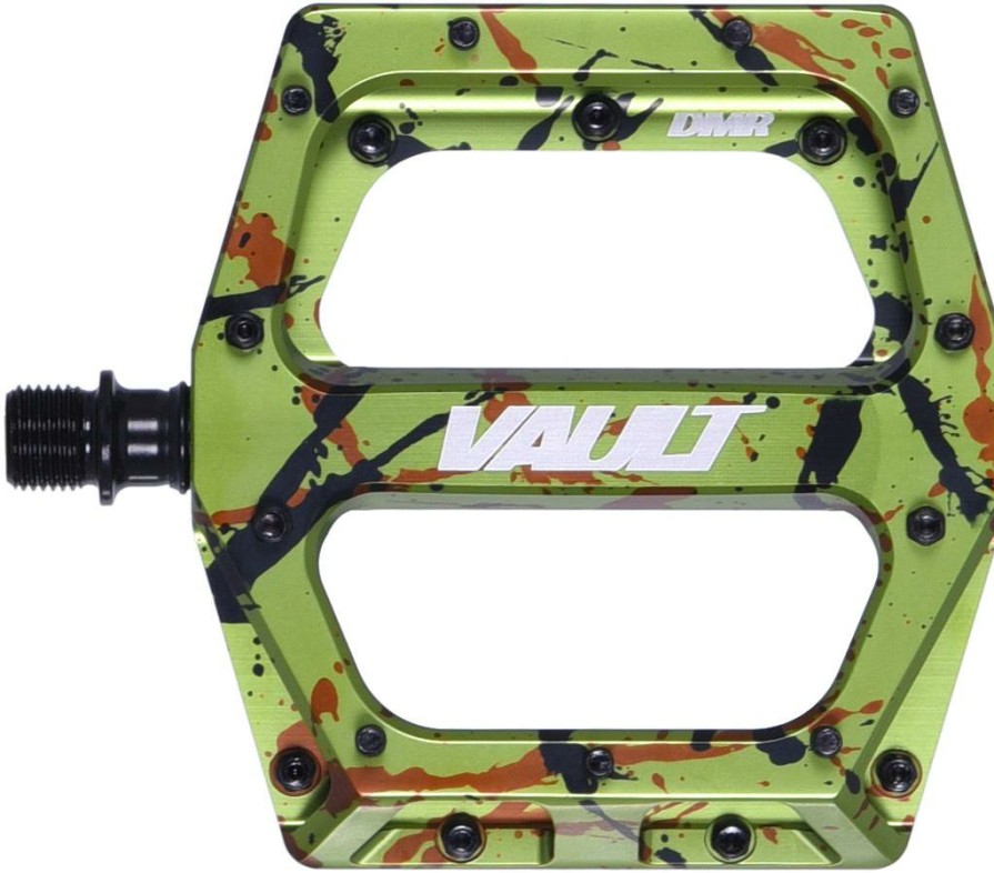 Bike Parts DMR Flat Pedals | Dmr Vault Limited Edition Mtb Flat Pedals Liquid Camo Green